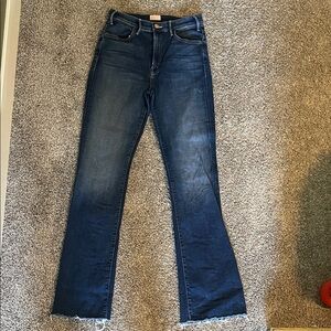 MOTHER Dark Blue Flare Jeans